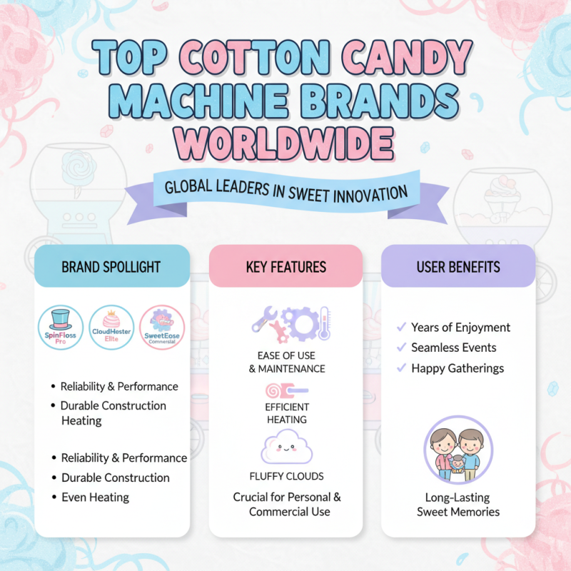 2026 Best Cotton Candy Machines for Sale Around the World?