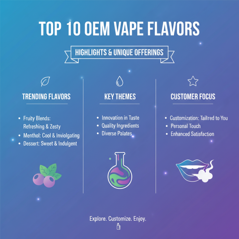 Top 10 OEM Best Vape Flavors Supplier to Explore Today?