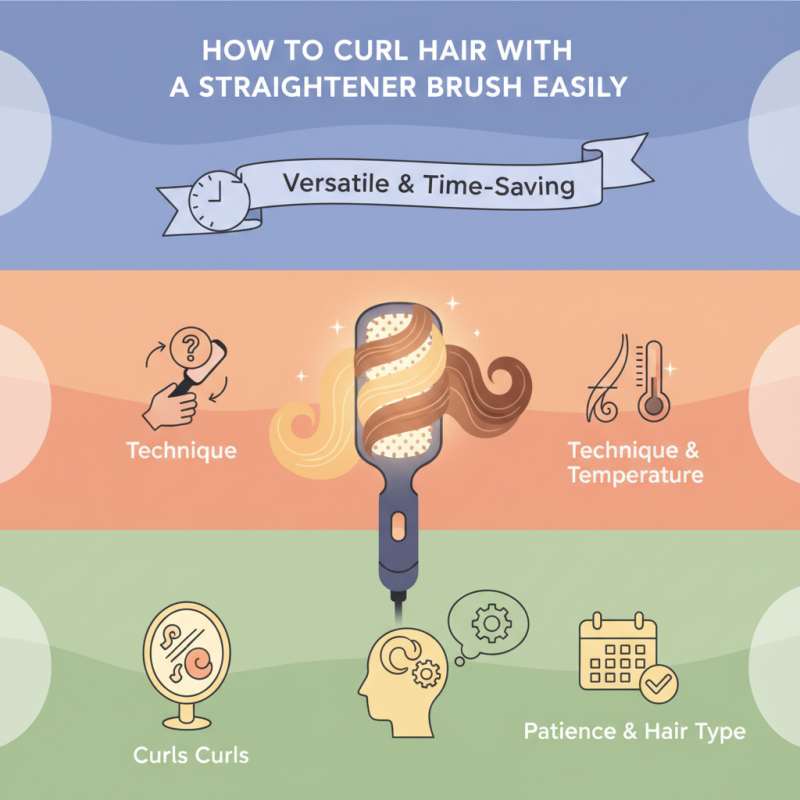 How To Curl Hair With A Straightener Brush Easily?