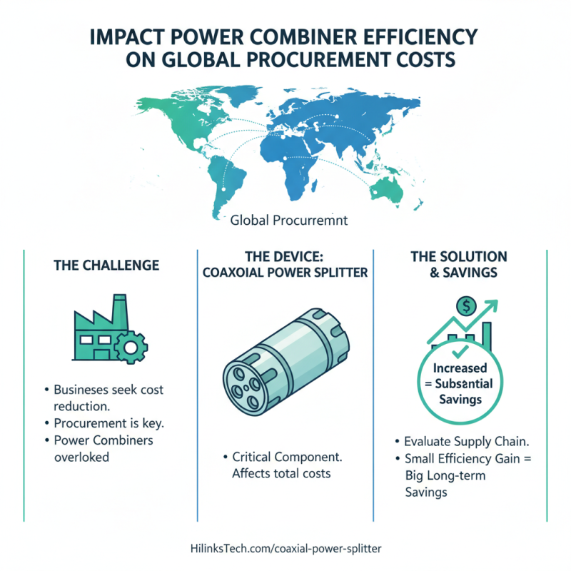 Power Combiner Types for Efficient Global Procurement Strategies?