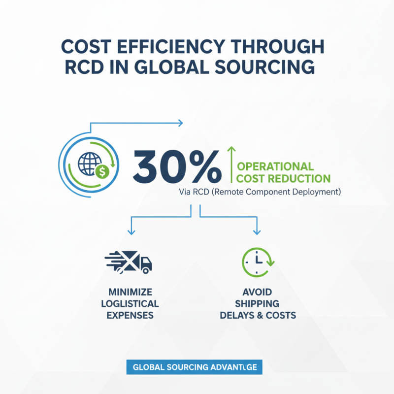 What are the advantages of using Rcd for global sourcing?