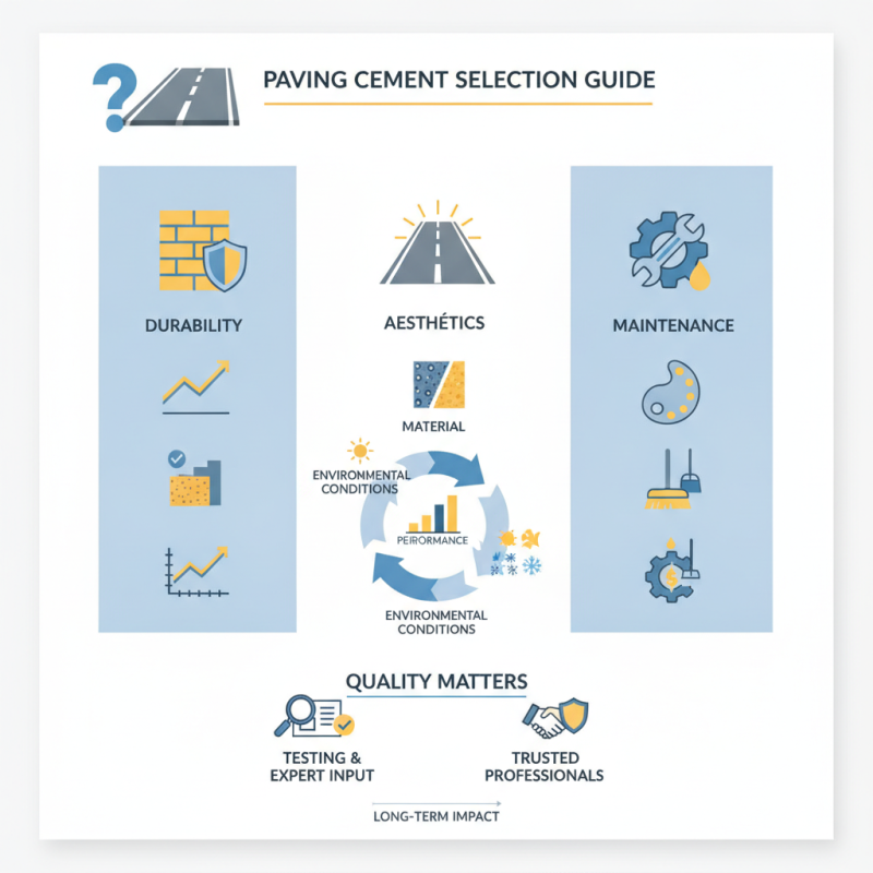 How to Choose the Best Paving Cement for Your Project?