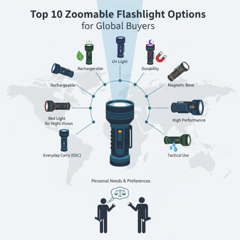 Top 10 Zoomable Flashlight Options for Global Buyers?