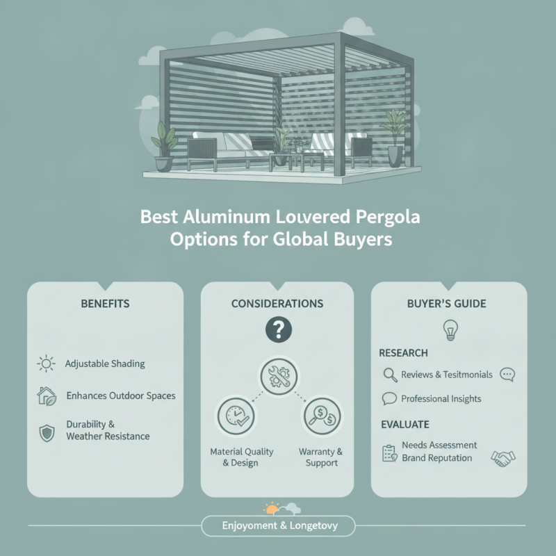 Best Aluminum Louvered Pergola Options for Global Buyers?