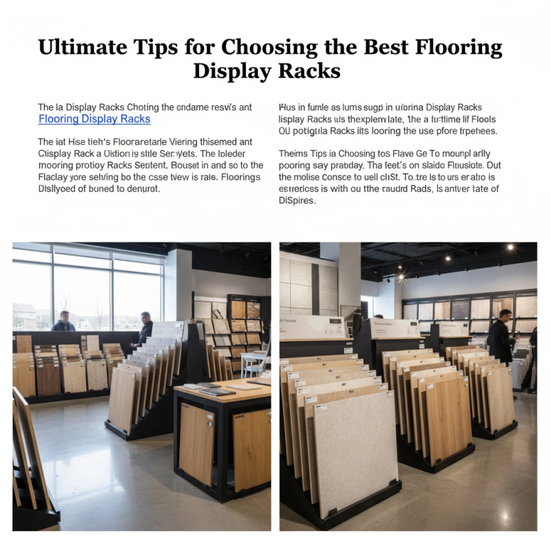 Ultimate Tips for Choosing the Best Flooring Display Racks?