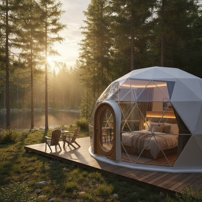 Top Quality Fiberglass EPS Glamping Dome House for Sale?