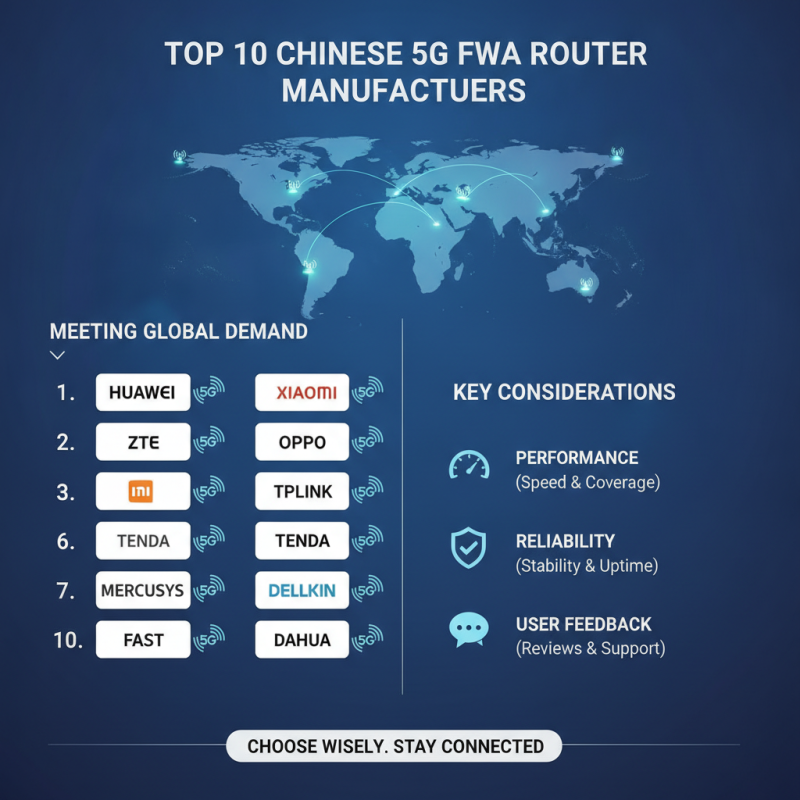 China Top 10 5G FWA Router Datasheet for Global Buyers?