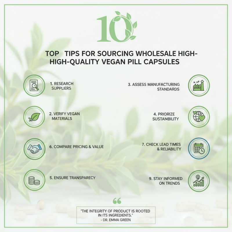 Top 10 Tips for Sourcing Wholesale High Quality Vegan Pill Capsules?
