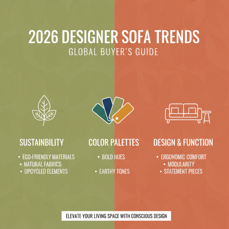 2026 Best Designer Sofa Trends for Global Buyers to Explore