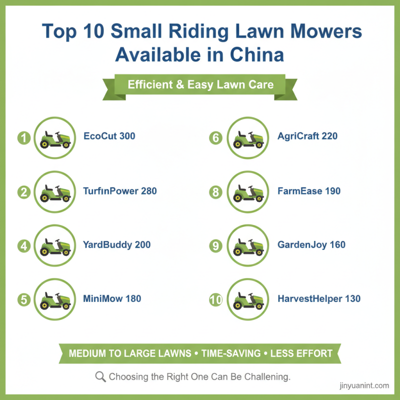 China Top 10 Small Riding Lawn Mowers for Efficient Lawn Care?