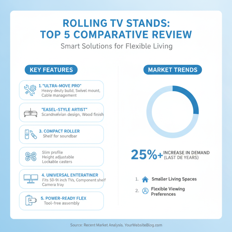 Top 5 Rolling TV Stands for Your Home Entertainment Setup?