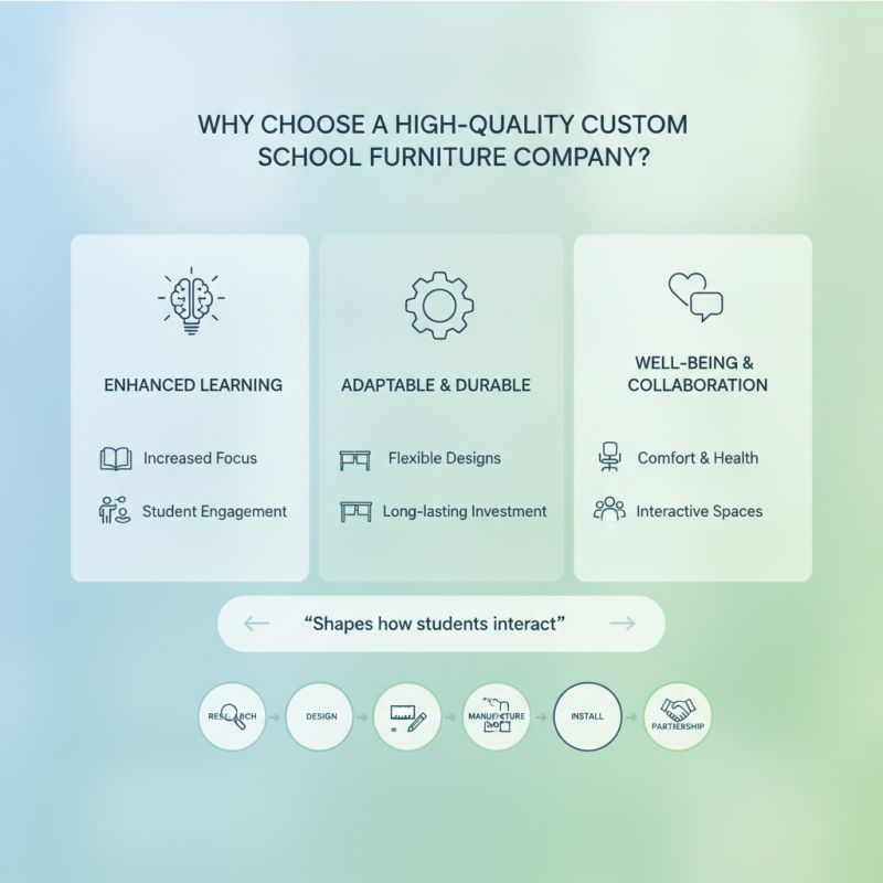 Why Choose a High-Quality Custom School Furniture Company for Your Institution?