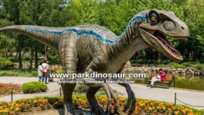 Dinosaur animatronics velociraptor dinoaur statue life size for sale-01.jpg