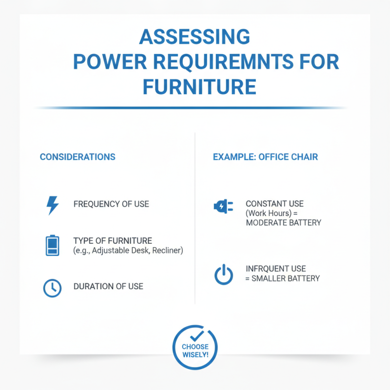 How to Choose the Right Furniture Battery Pack for Your Needs?