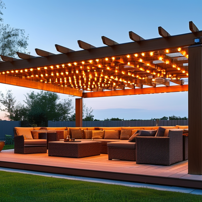 How to Choose the Best Pergola With LED Lights for Your Patio?