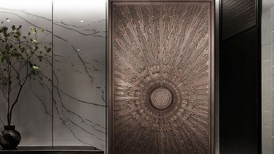 Graceful Glass Copper Doors for Yuanyang Wanhe Mansion.jpg