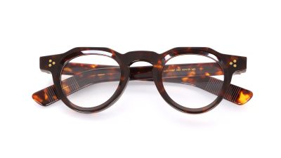 Acetate optical frames, tortoiseshell small frame, thick acetate retro round frame, three rivets..jpg