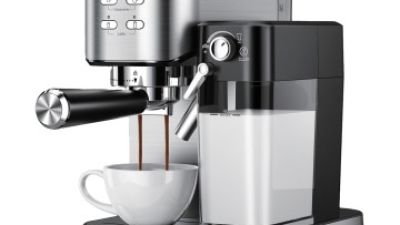 automatic espresso coffee machine CM5121 with 1.0L water tank and 700ml milk tank touch control - Apexdura OEM