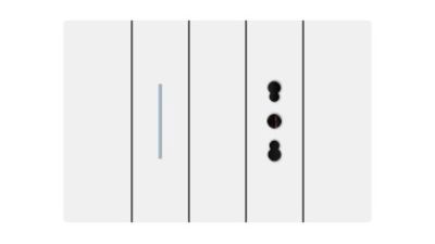 X8 series 1Gang1Way Switch With Italian Socket With Ground/1Gang2Way Switch With Italian Socket With Ground