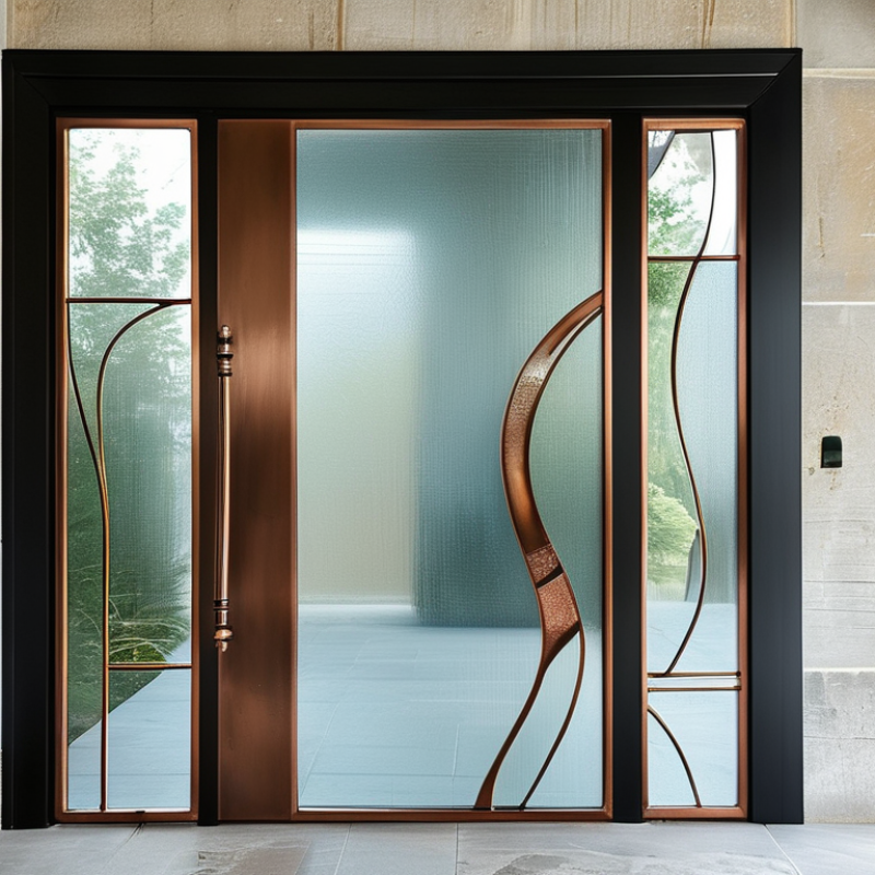Top 10 Stylish Glass Copper Door Designs for Your Home?