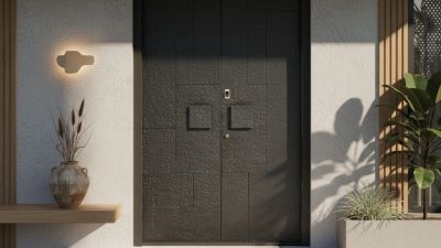 Bespoke Aluminum Double Entrance Door  Classic European Residential - DERCHI (1).jpg