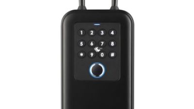 Waterproof key lock box with physical keypad and Tuya app control for outdoor key storage (1).jpg