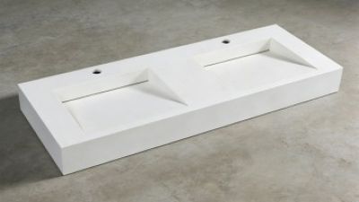 Koris MA1101 Modified 100% Pure Solid Surface Wall Mounted White Color Bathroom Double Sink (1).jpg