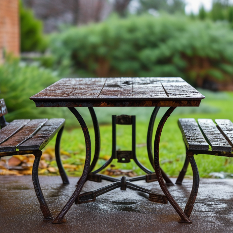 How to Get Rust Off Metal Outdoor Furniture Easily?