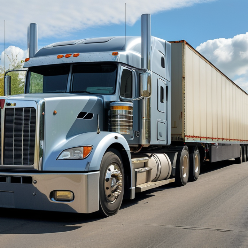 What is the average volume of a semi trailer for shipping?