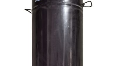 60L Black Sealed Open-Top Drum with Q235b Cold-Rolled Carbon Steel Band and Handles (1).jpg