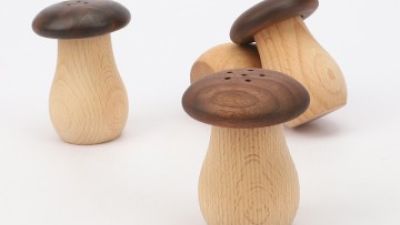 Solid Wood Mushroom Toothpick Jar Black Walnut Wood Practical Cute Toothpick Holder Beech Wood Hotel Log Toothpick Box Create High-End Toothpick Bucket (5).jpg