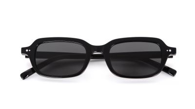 Black Vintage Square Round Five Rivets Arrow Hinge Acetate Polarized Sunglasses Unisex 01.jpg