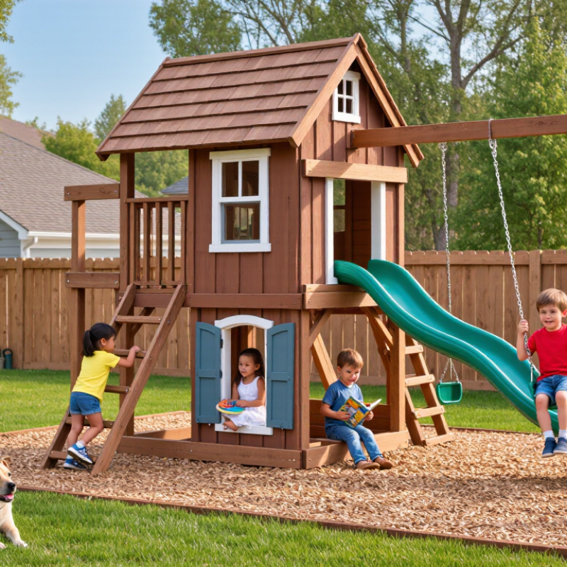 What Is an Outdoor Playhouse and Swing Set?