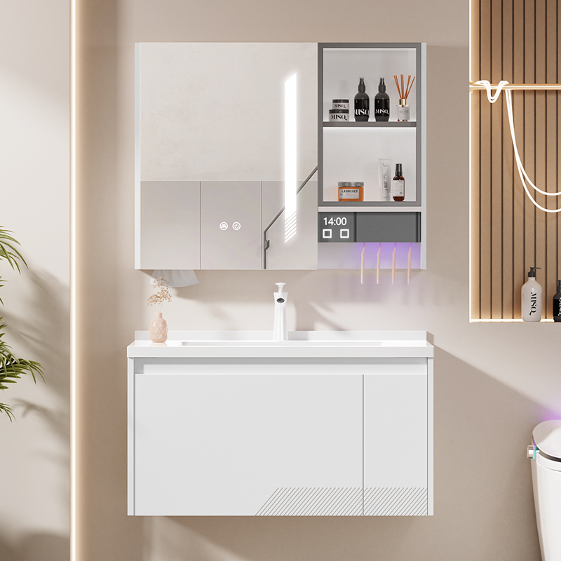 Elevate Your Bathroom Experience with OL-FU001 Waterproof Solid Wood Vanity - A Modern Luxury