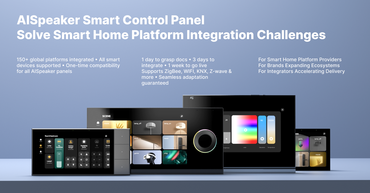 AISpeaker Smart Home Control Panel: Ecosystem Integration Powered by JD-SDK & Home OS