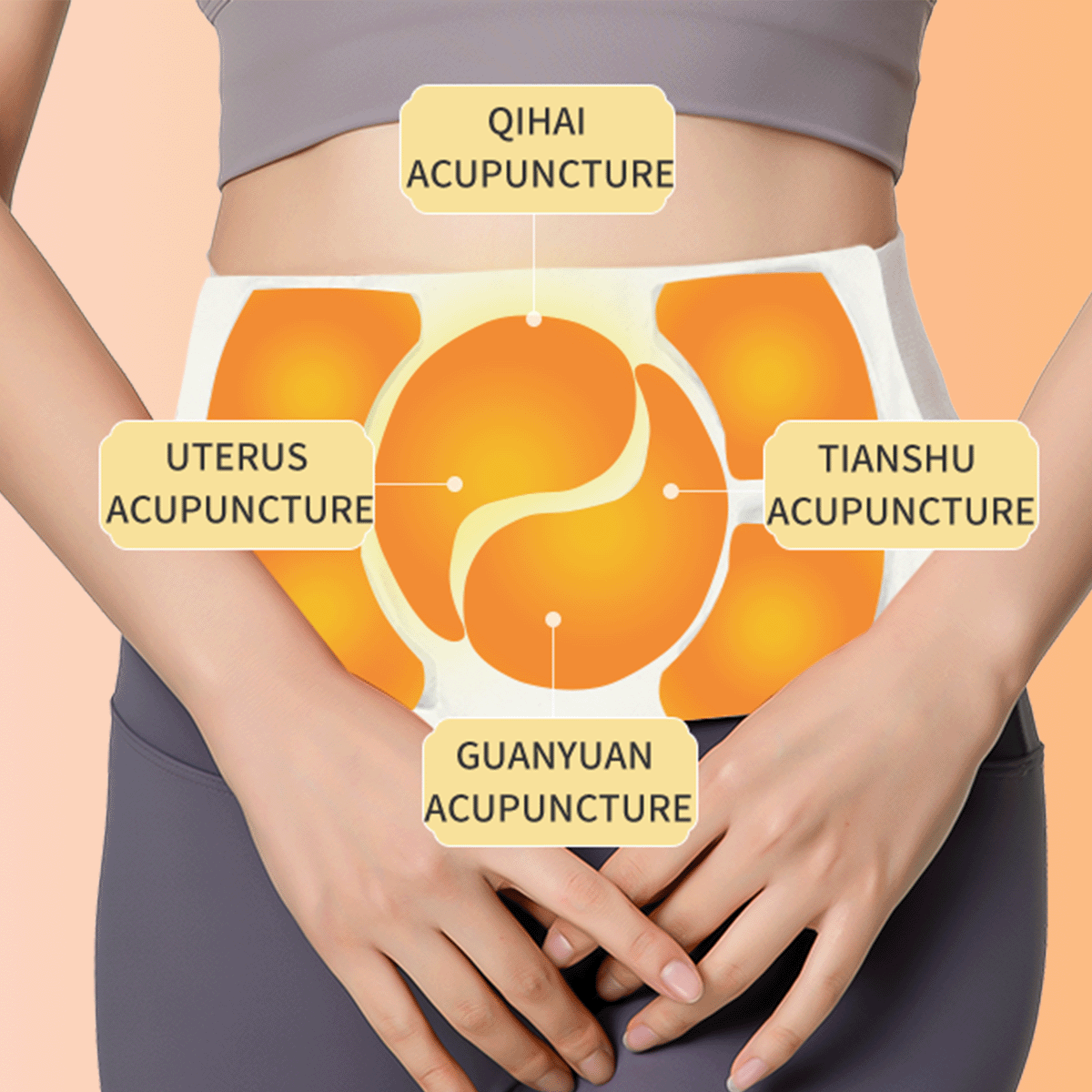 Where to press to relieve cramps?