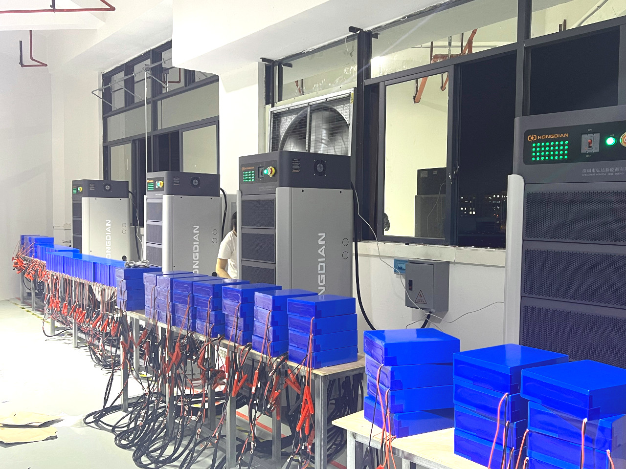 Why should batteries undergo charge and discharge testing?