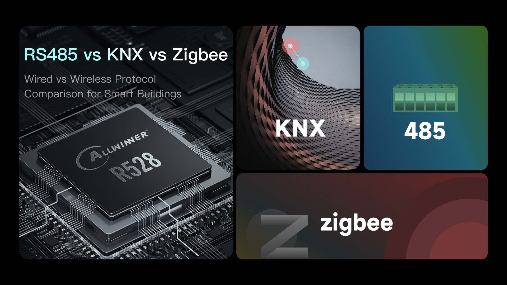 RS485、KNX 和 Zigbee:智能建筑中有線與無線協(xié)議的比較