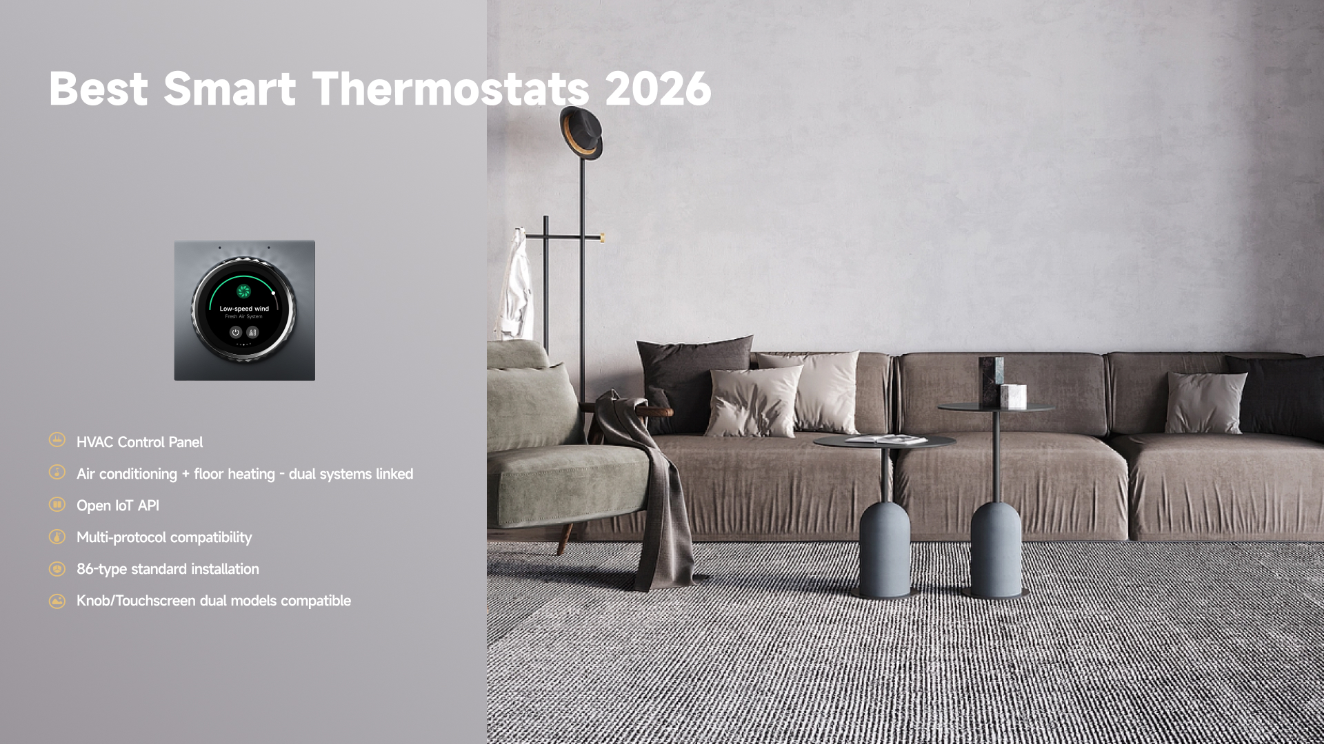Best Smart Thermostats 2026: Core Trends & OEM Custom HVAC Control Panel Solutions