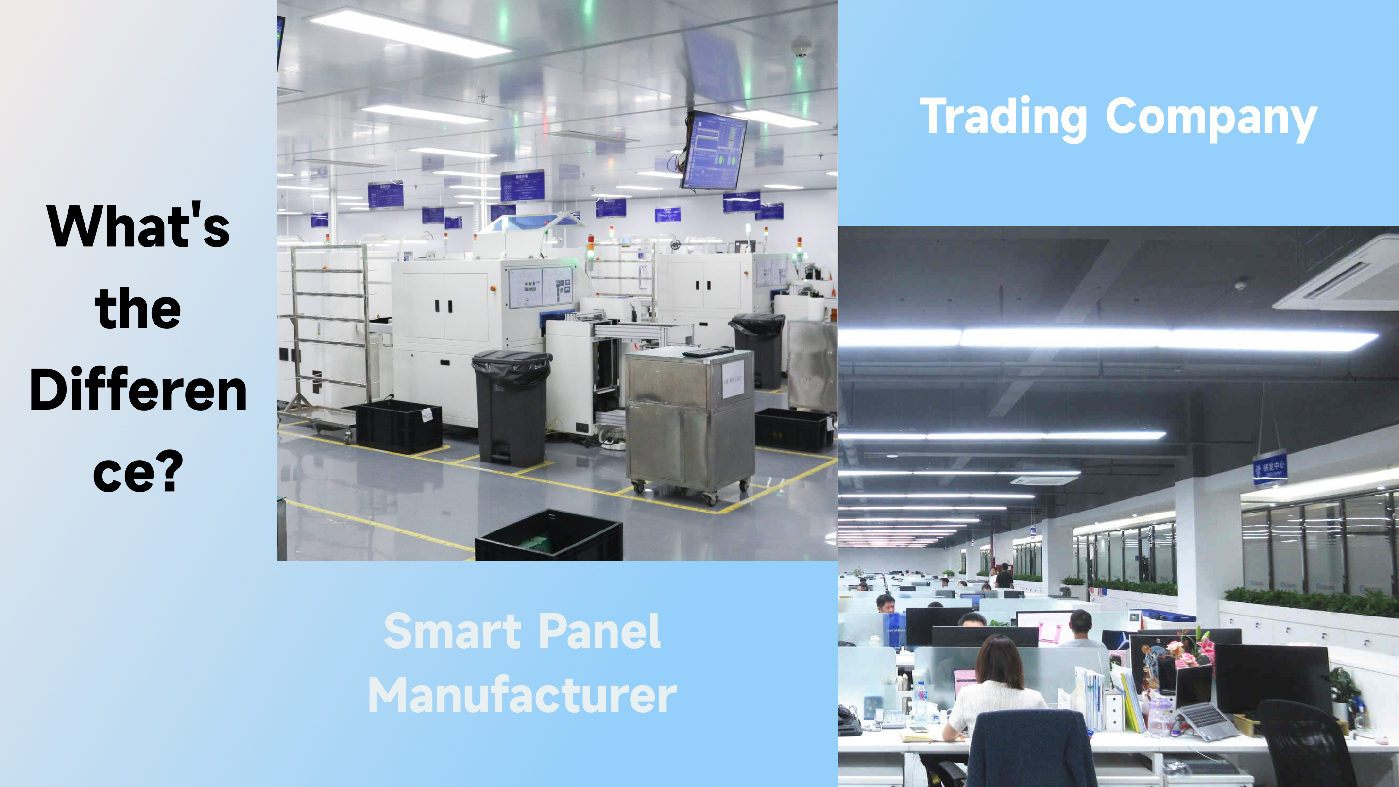 Smart Panel Manufacturer vs Trading Company: What's the Difference?