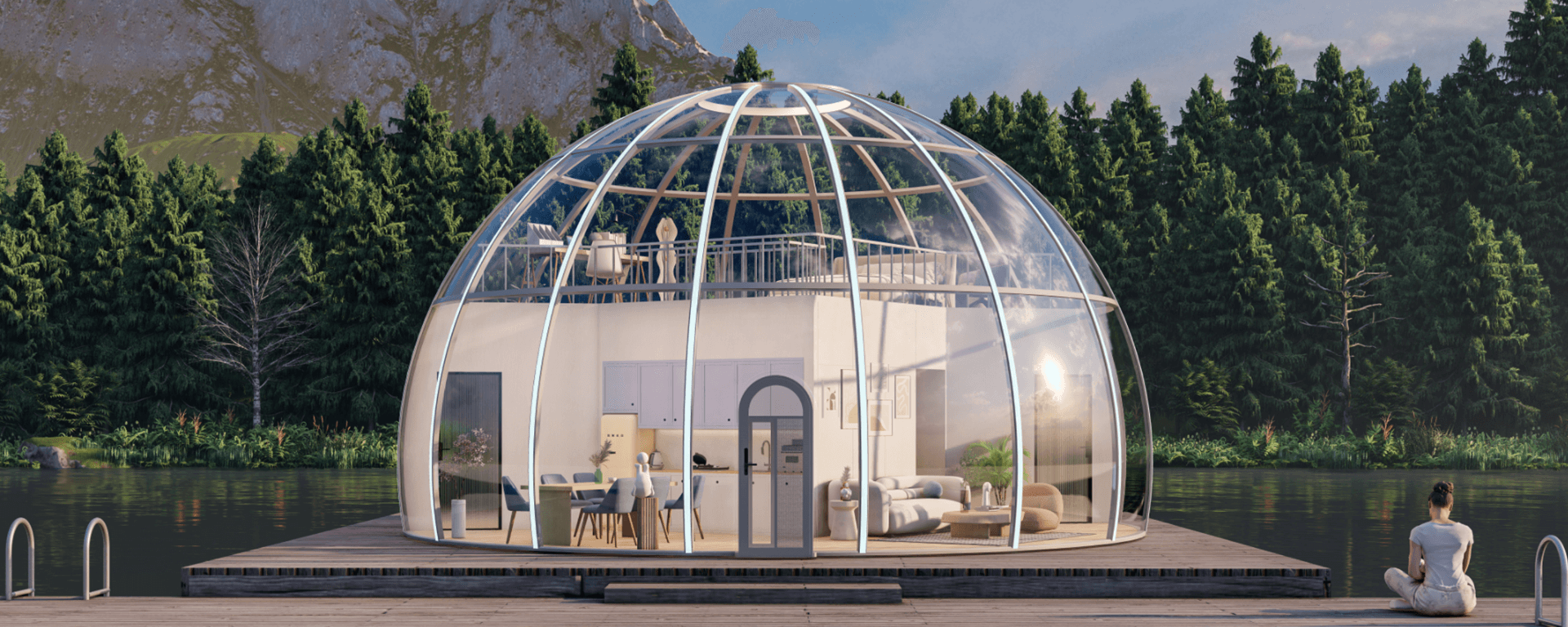Starry Camp Series Polycarbonate Dome House