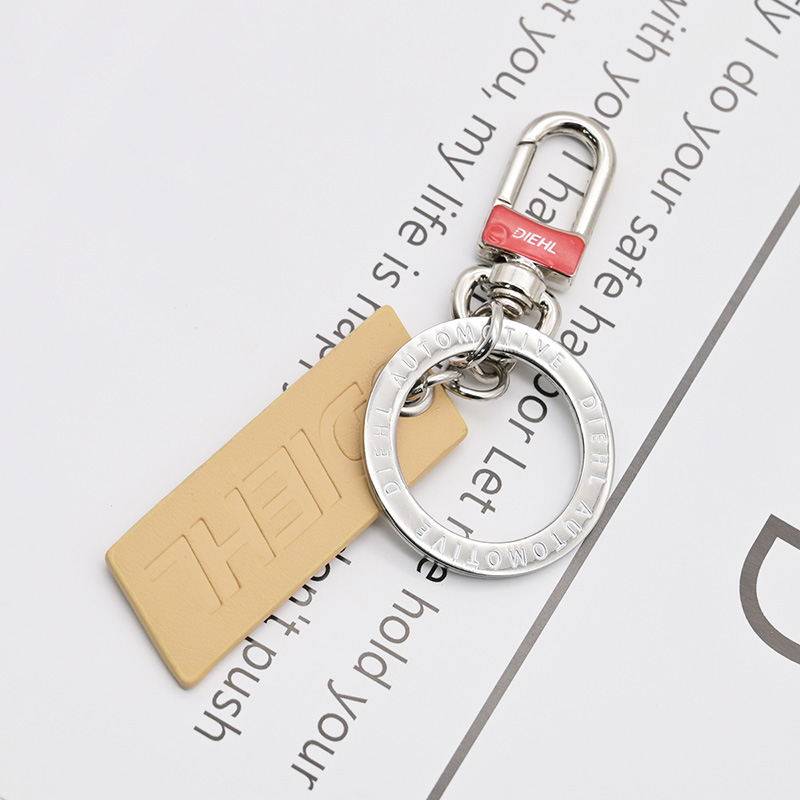 Móc khóa da in logo theo yêu cầu