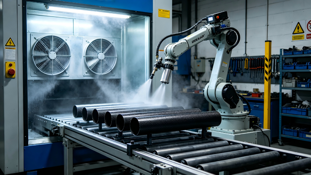 Professional UV Resistant Coating Spraying Service for Carbon Fiber Tubes & Plates
