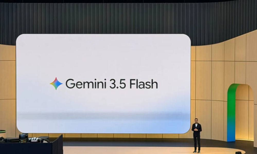 Gemini 3.5 Flash announcement at Google I/O 2026