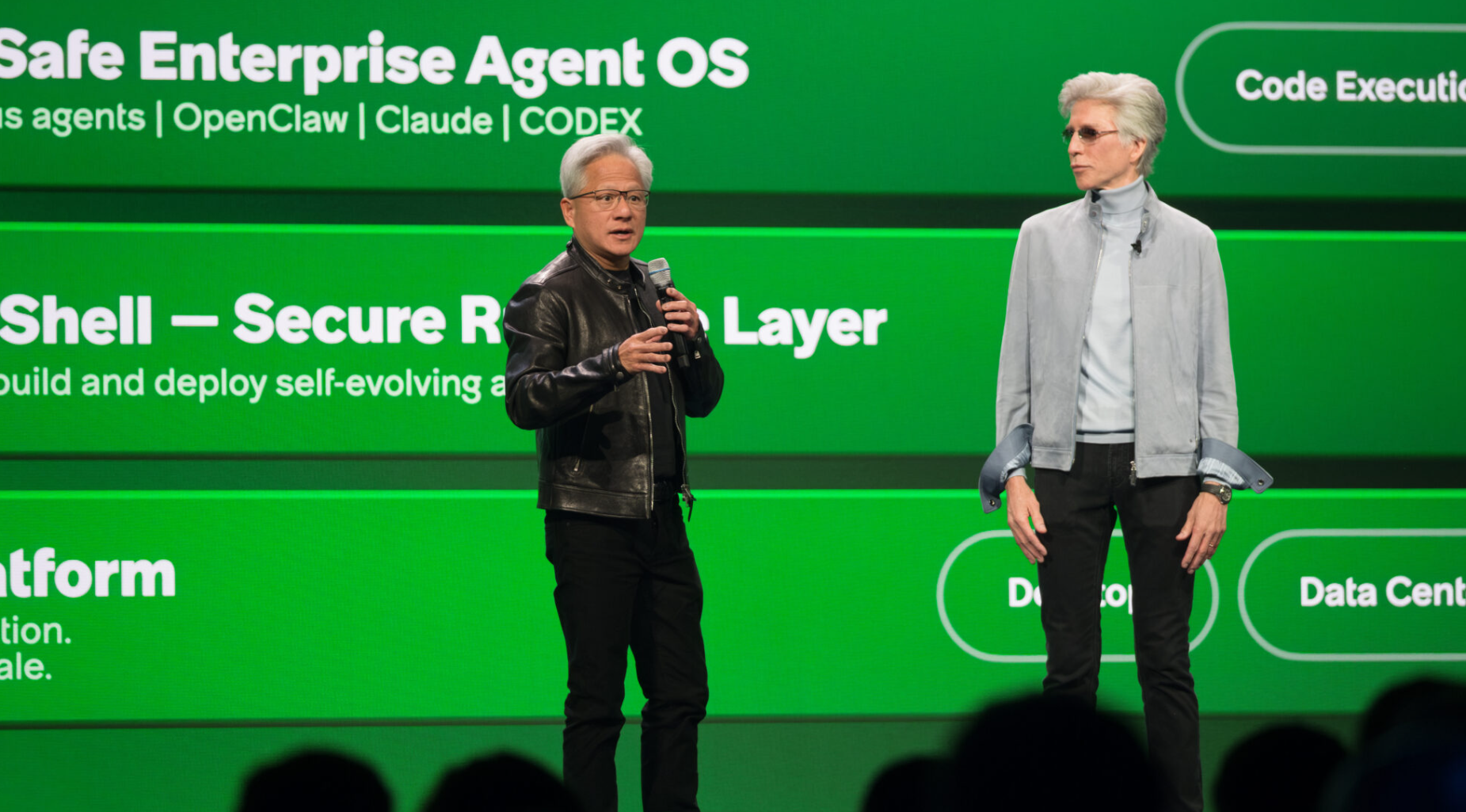 Palestra principal do ServiceNow Knowledge 2026 com Bill McDermott e Jensen Huang