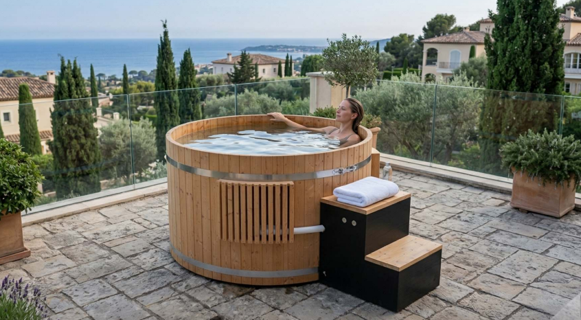 Vapasauna Intelligent heating system All-Wood Hot Tub Naturally antibacterial skin-friendly and safe Suitable for multiple scenarios