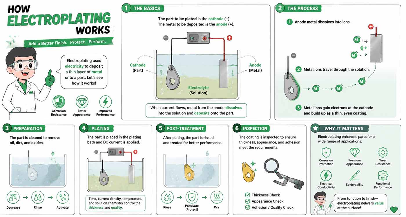 Schematic Diagram of the Electropolishing Process