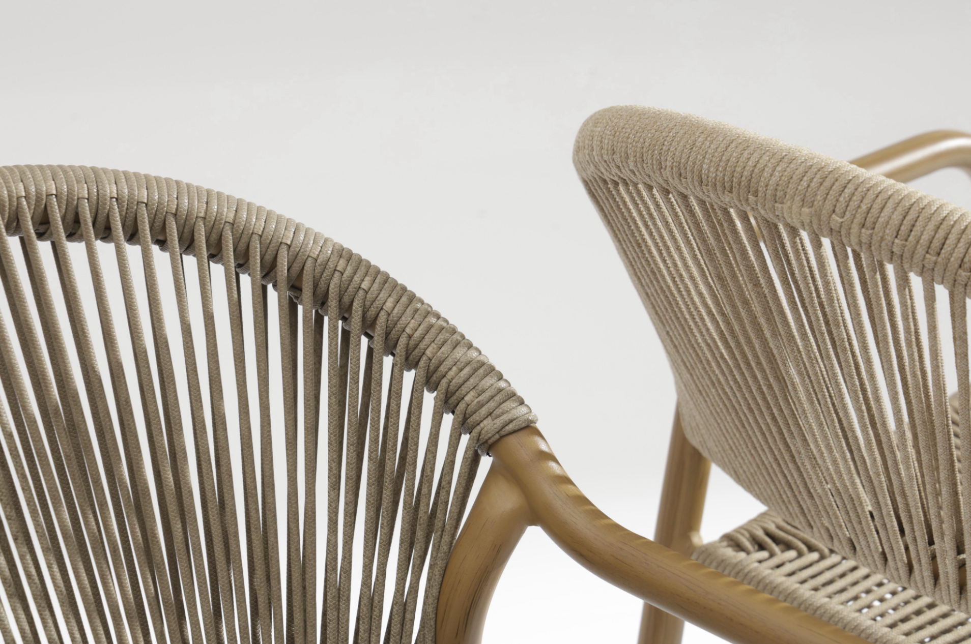 rattan and rope weaving chair