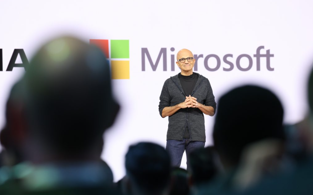 Microsoft Build 2026 keynote stage Satya Nadella