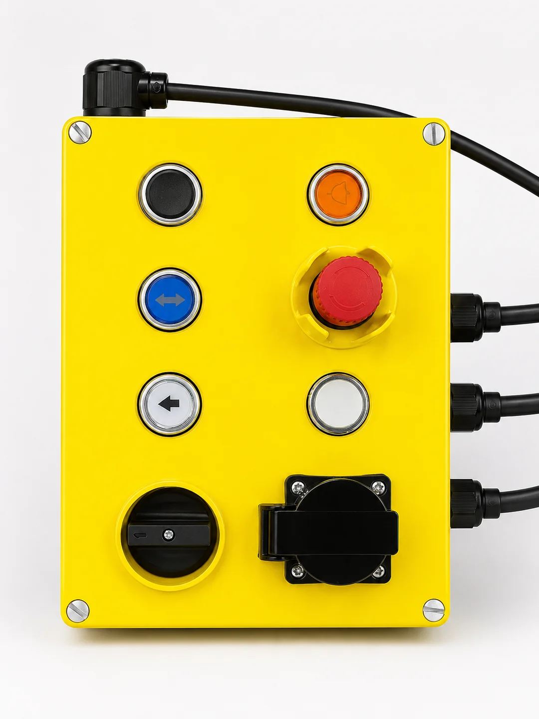 Custom XDL11 elevator inspection box with emergency stop buttons socket and pre-wired cables